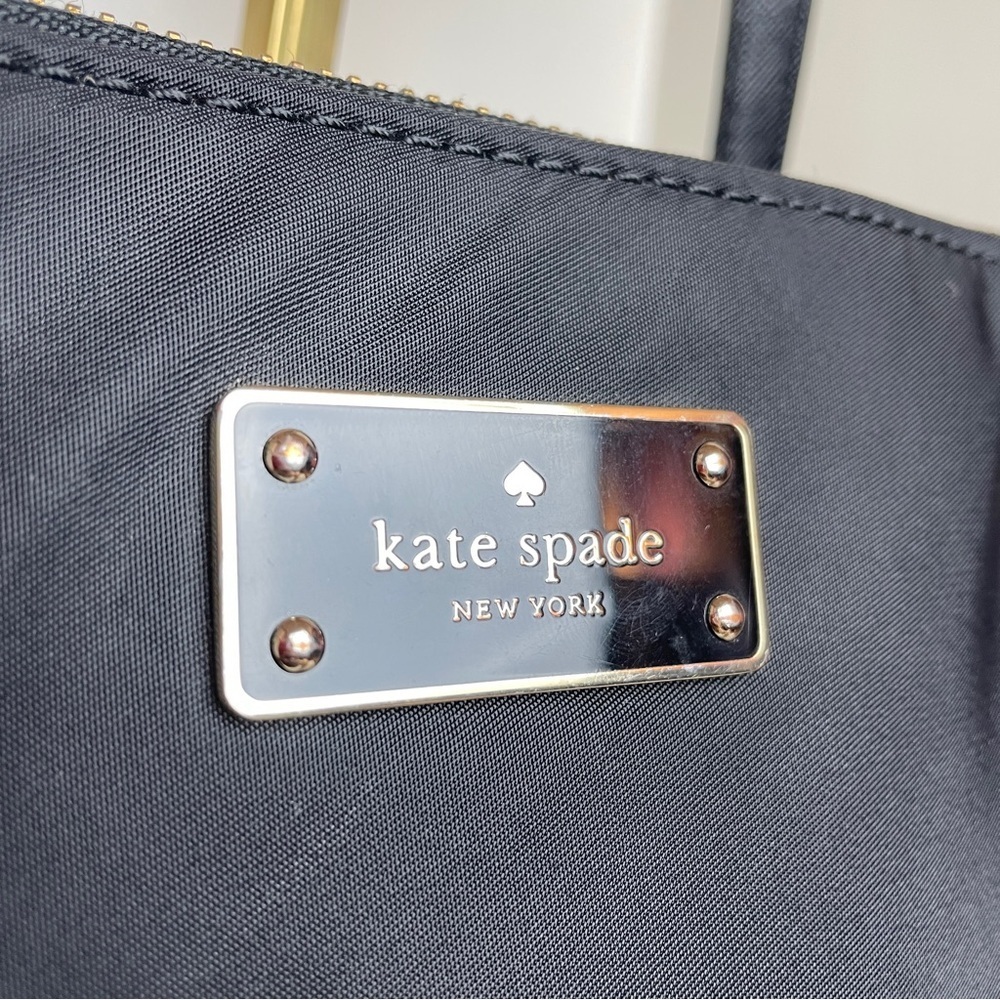 Kate Spade Wilson Road Talya Black Nylon Zip Tote Work Laptop Bag - Picture 11 of 11